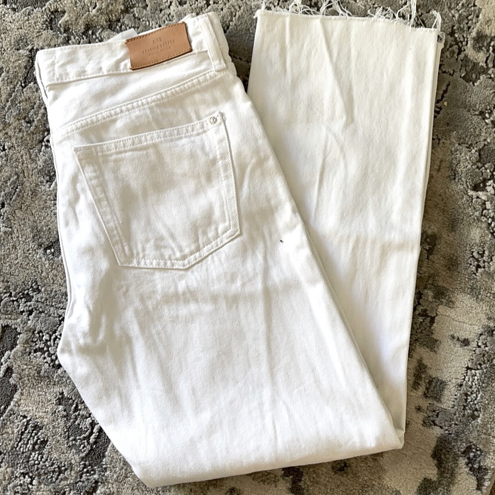 MANGO high waisted straight leg jeans - Picture 1 of 3